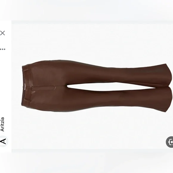 Babaton (Aritzia) faux leather Program Pants - Picture 3 of 6